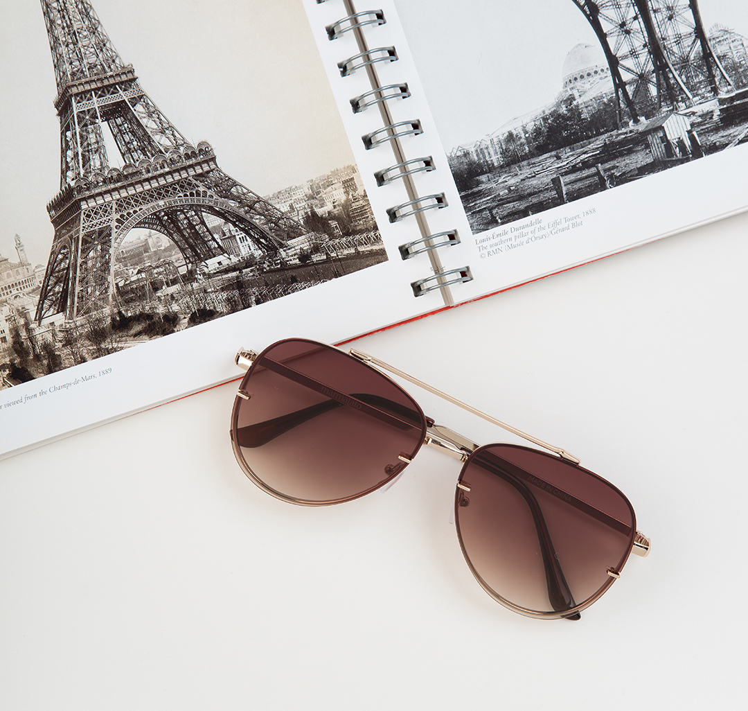 Очки солнцезащитные с поляризацией коричневые Мармалато, цвет коричневый-золото #7