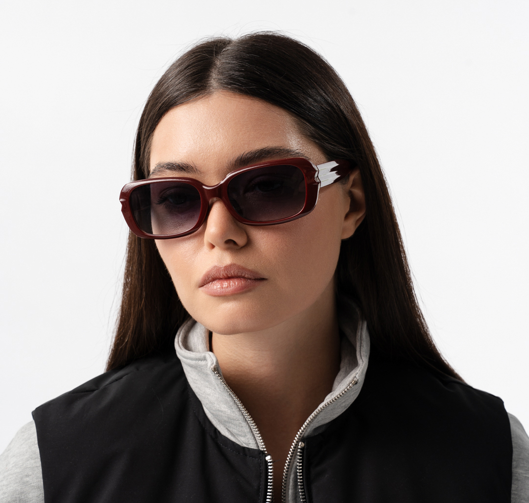 Очки с чехлом Мармалато, цвет винный-черный #2