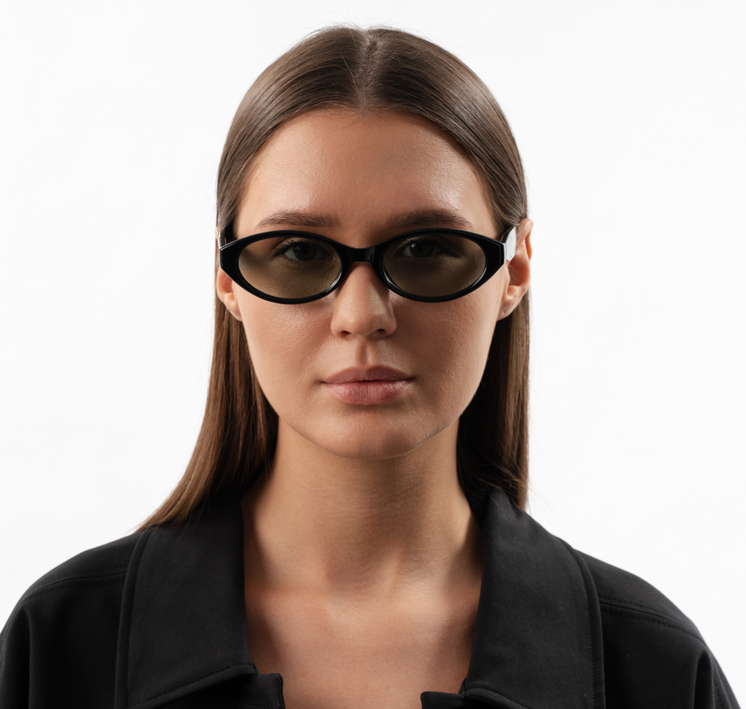 Очки с чехлом Мармалато, цвет черный-зеленый #2