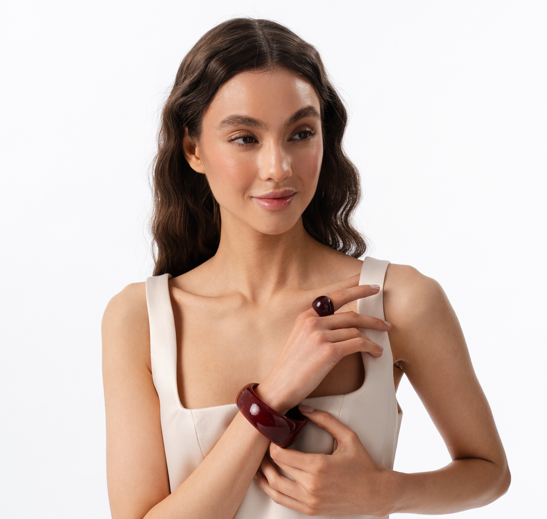 Браслет Мармалато, цвет Винный #2