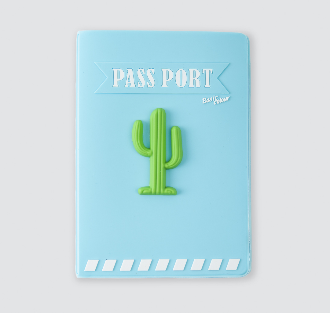 Обложка для паспорта Мармалато, цвет голубой-мультиколор #1