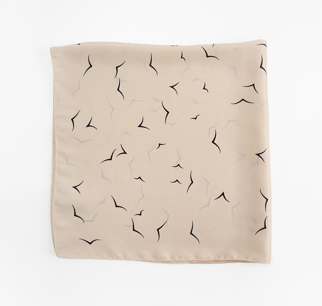 Платок Мармалато, цвет бежевый-черный #3