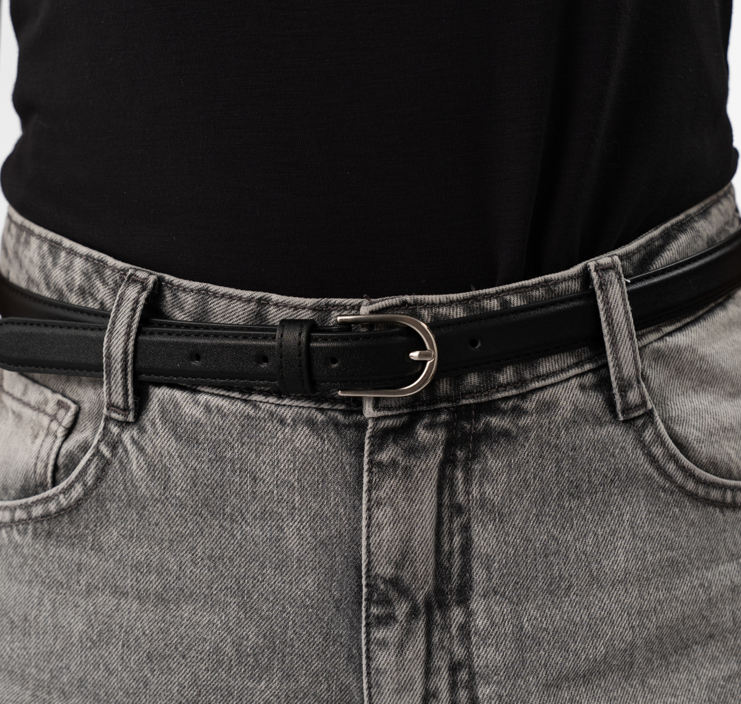 Ремень Мармалато, цвет черный-серебро #4