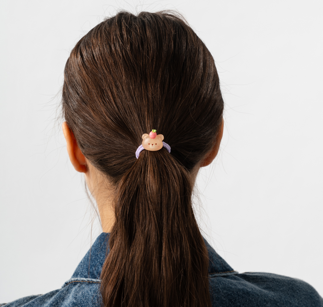 Набор резинок (2 шт) Мармалато, цвет лавандовый-бежевый-мультиколор #1