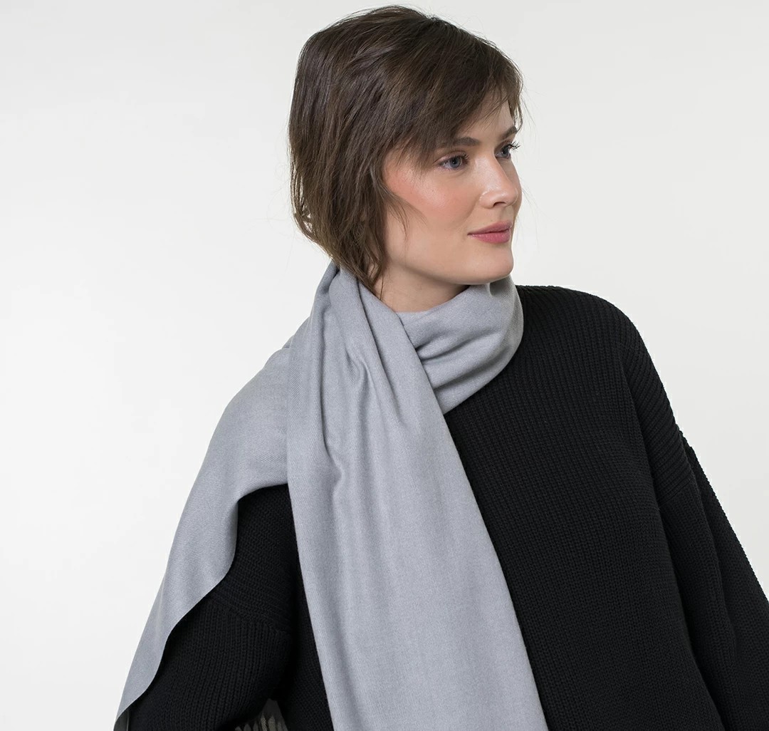 Палантин Мармалато, цвет светло-серый #2