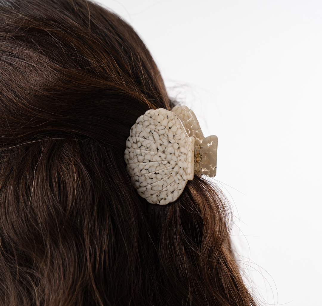 Заколка-краб Мармалато, цвет молочный-прозрачный #2