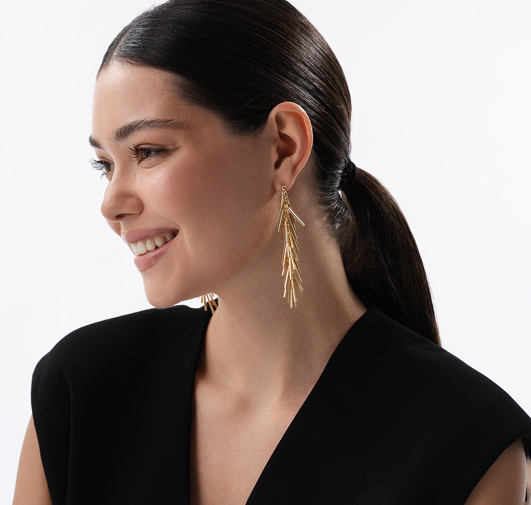 Серьги Мармалато, цвет золото #3