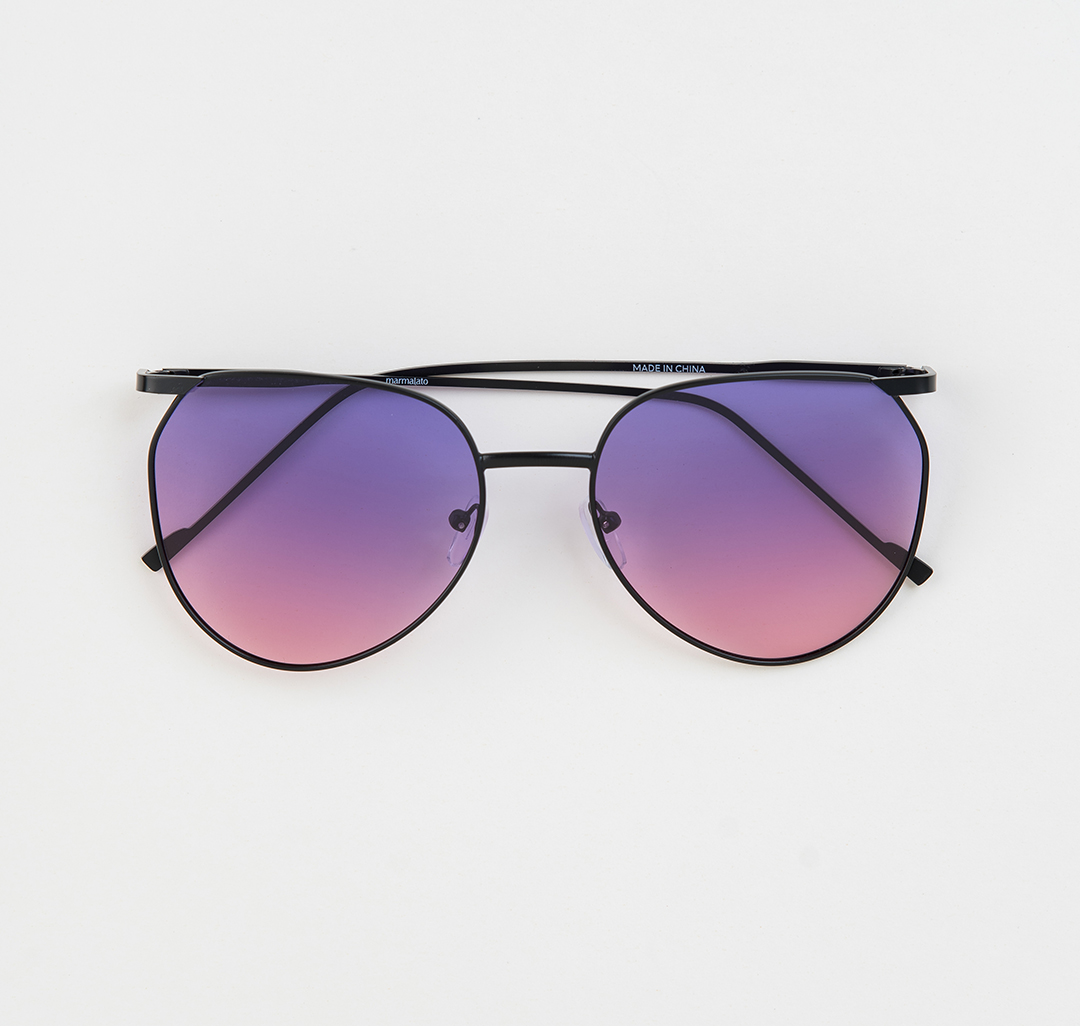 Очки солнцезащитные с поляризацией черные-фиолетовые Мармалато, цвет черный-фиолетовый-розовый #4