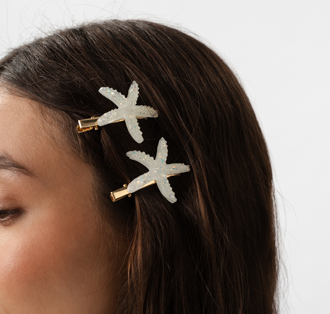 Набор зажимов (2 шт) Мармалато, цвет золото-мультиколор #2