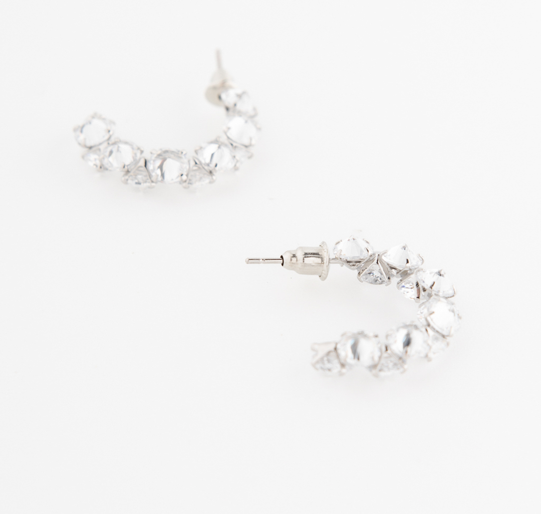 Серьги Мармалато, цвет Серебро-прозрачный #2