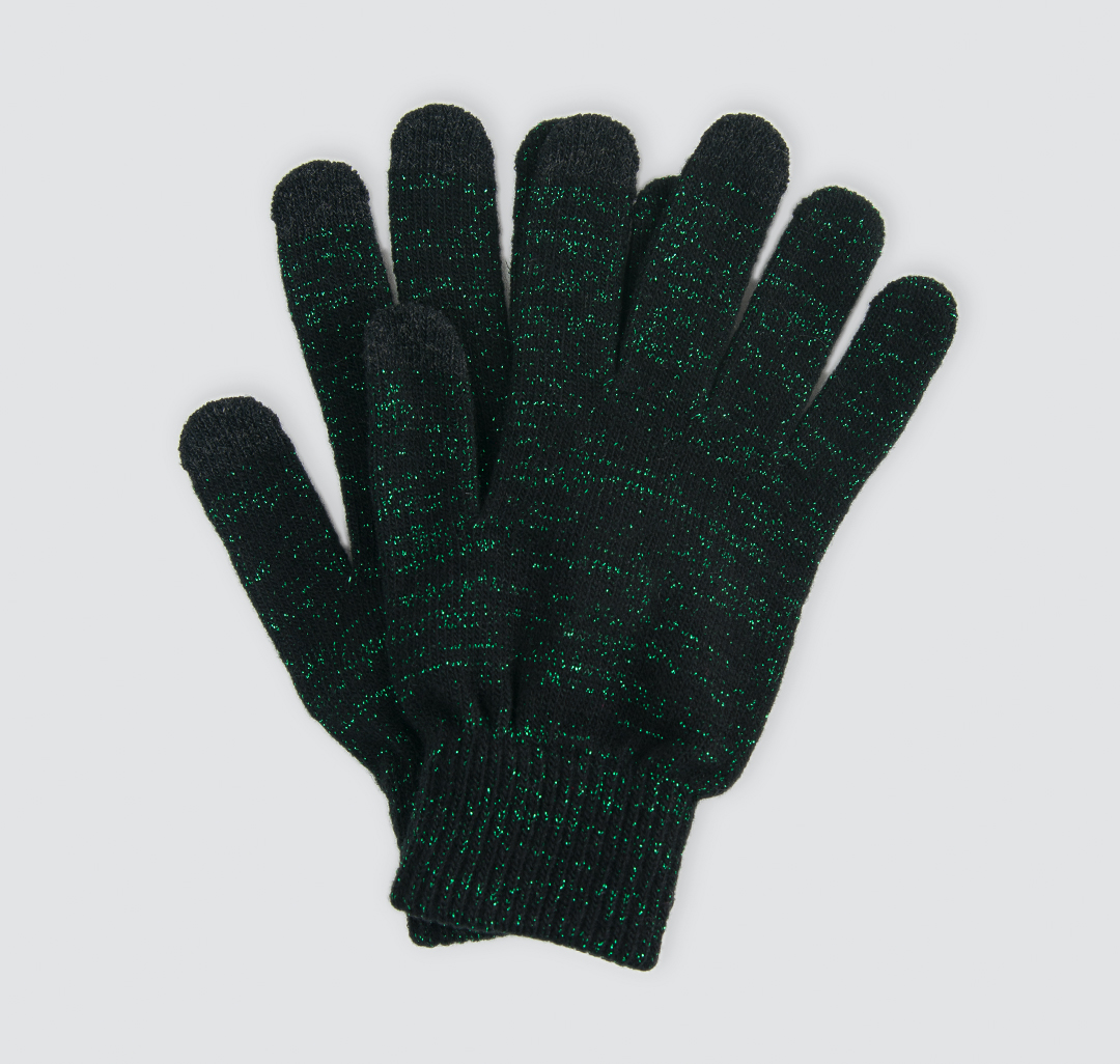 Перчатки Мармалато, цвет Черный-зеленый #1
