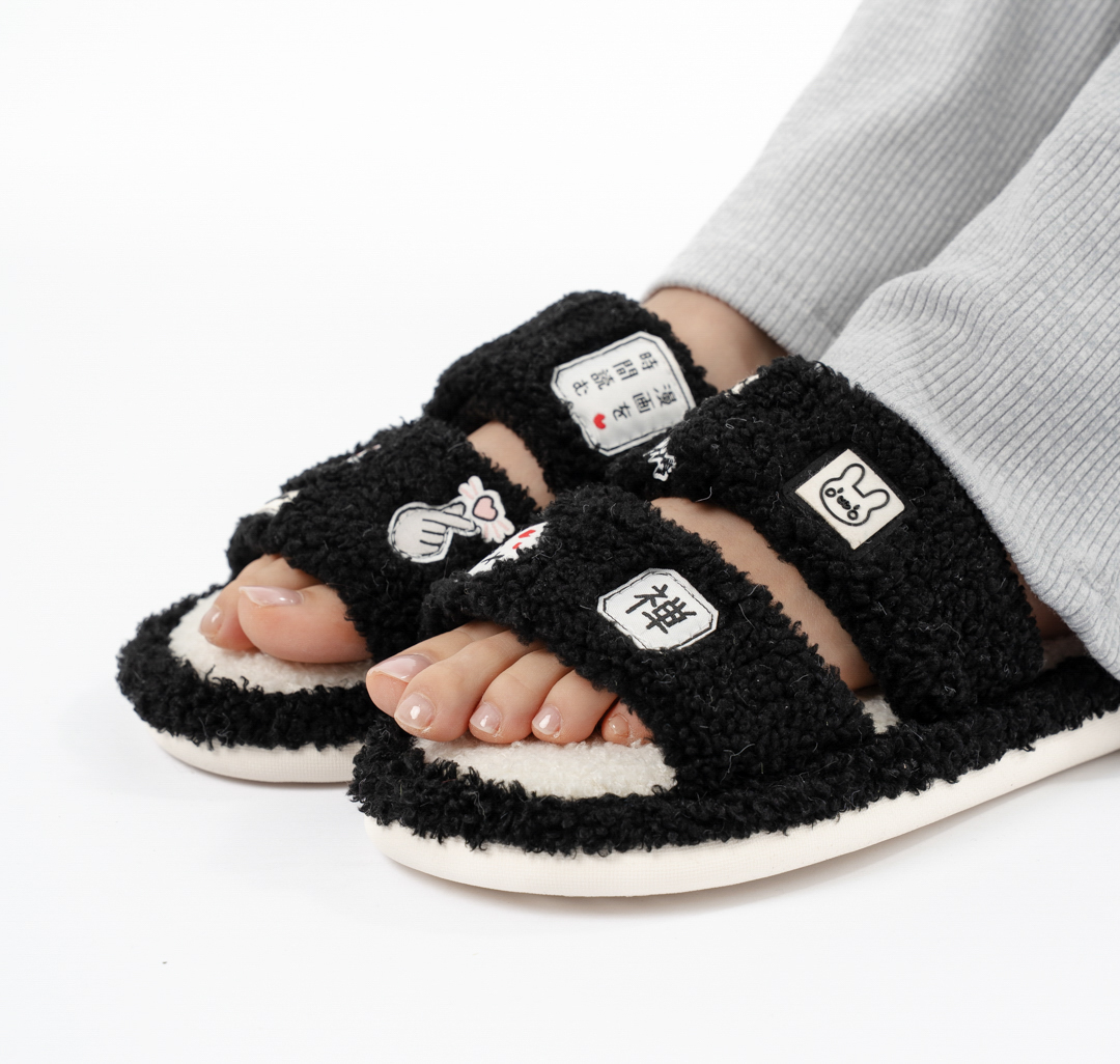 Домашние тапочки Мармалато, цвет Черный-разноцветный #5