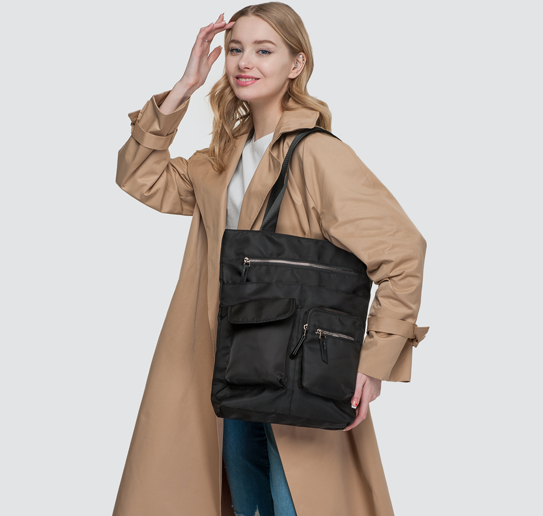 Женская текстильная сумка-шоппер Мармалато, цвет Черный #1