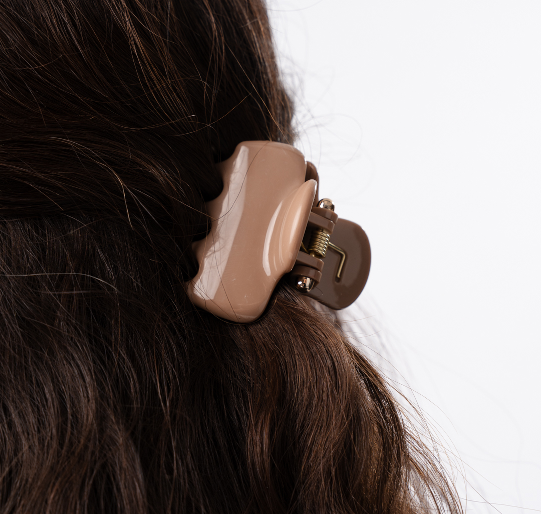 Заколка-краб Мармалато, цвет светло бежевый #2