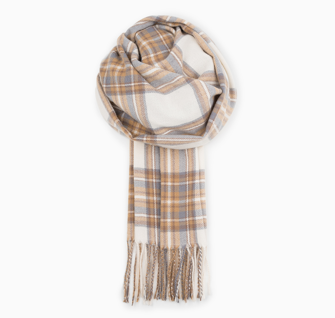 Палантин Мармалато, цвет Молочный-серый-бежевый #4