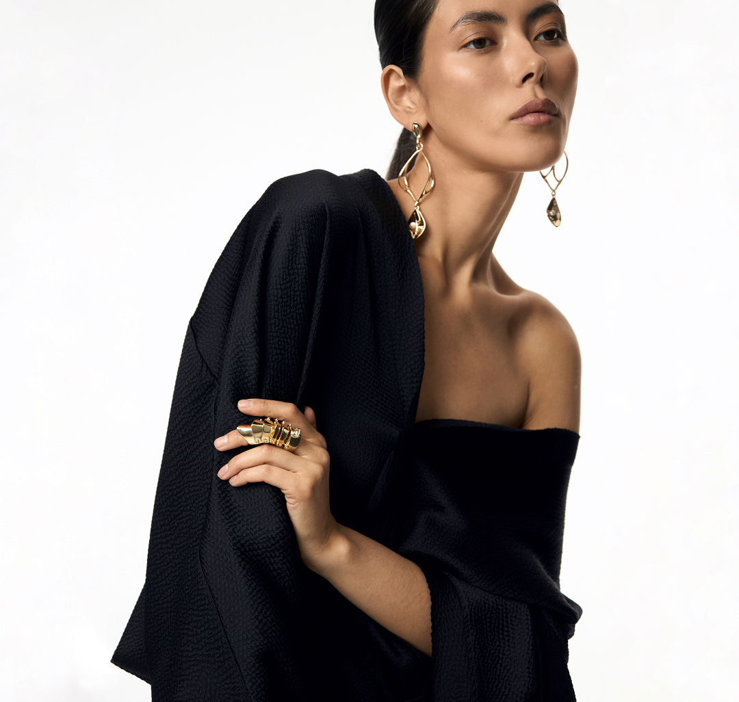 Кольцо Мармалато, цвет Золото #1