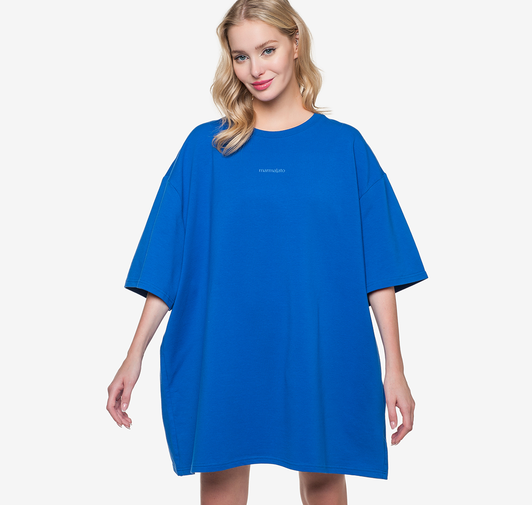 Платье-футболка Мармалато, цвет Синий #1