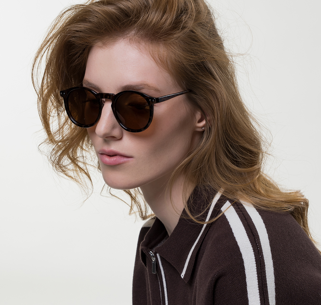 Очки солнцезащитные с поляризацией коричневые Мармалато, цвет коричневый-черный-серебро #2