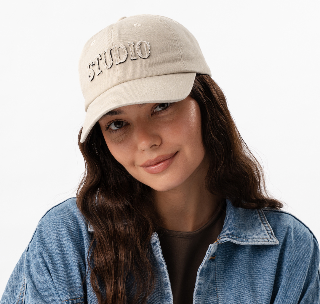 Бейсболка Мармалато, цвет бежевый-черный #1