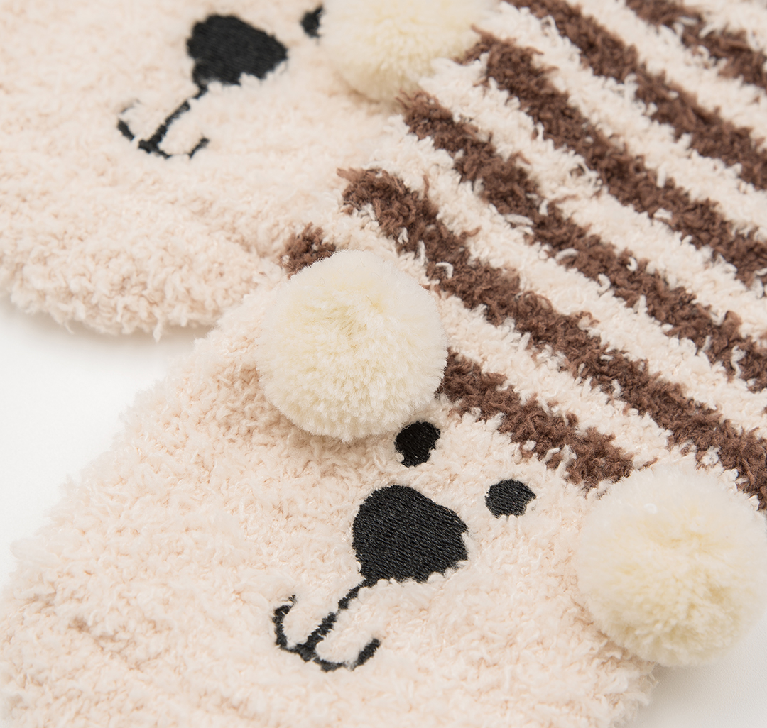 Носки (1 пара) Мармалато, цвет Коричневый-молочный-черный #5