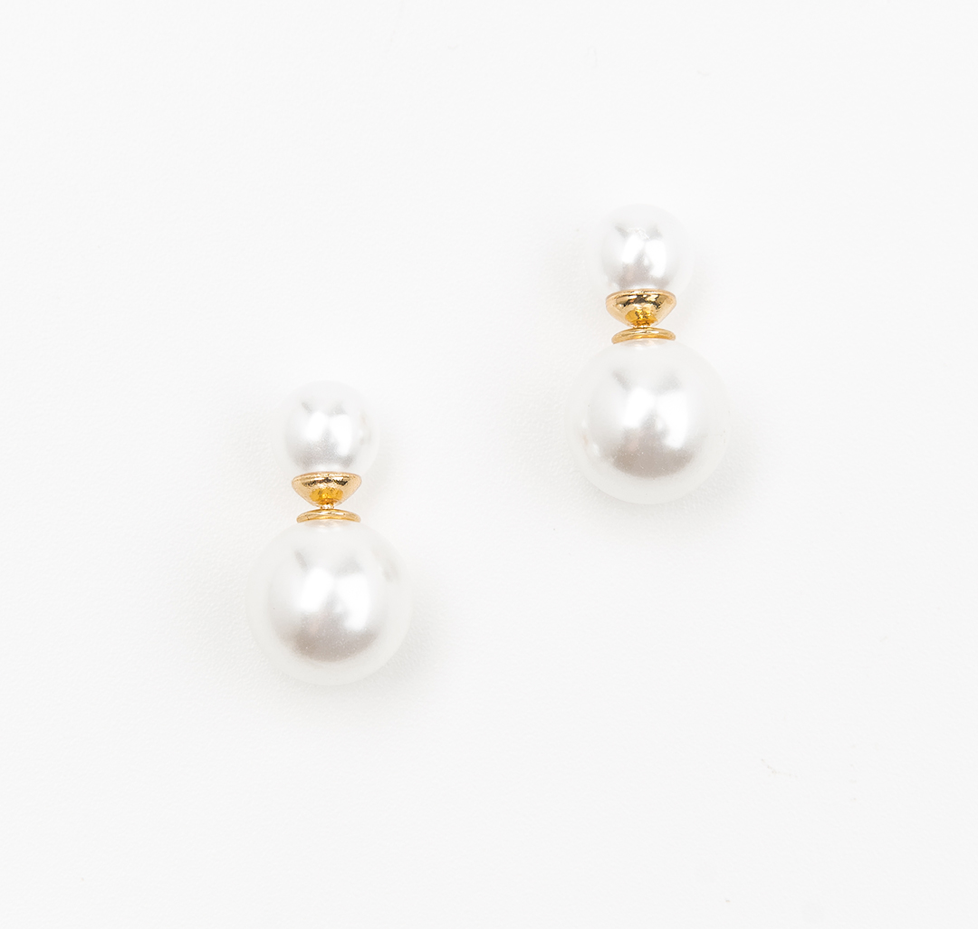 Серьги Мармалато, цвет Жемчуг-золото #1