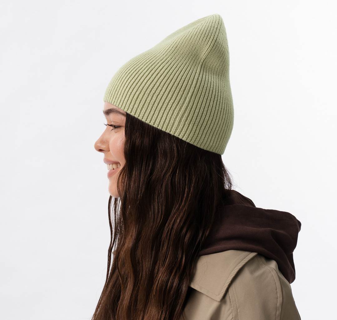 Шапка Мармалато, цвет светло-оливковый #2