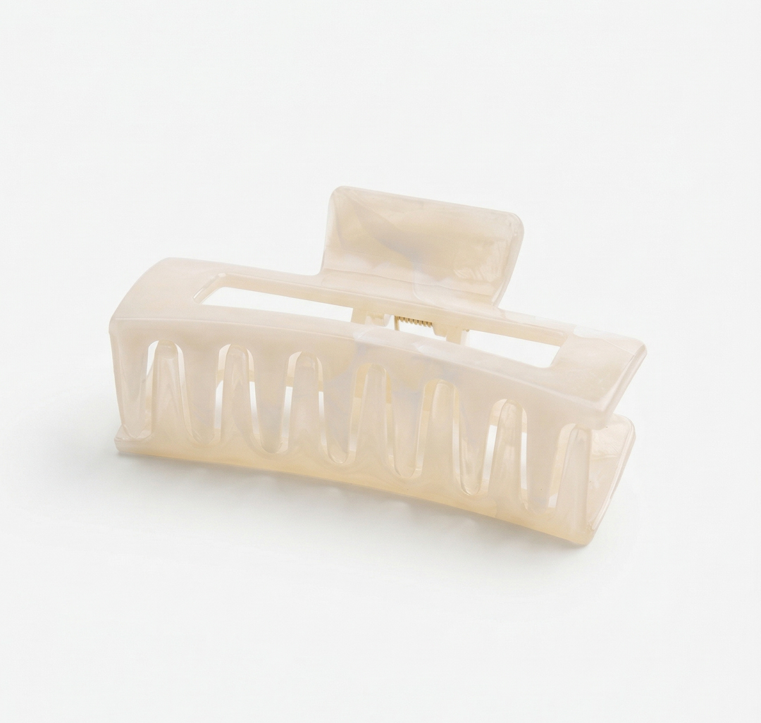 Заколка-краб Мармалато, цвет молочный #4