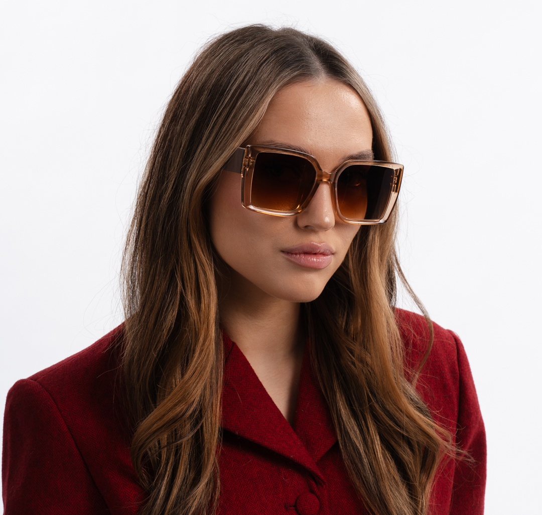 Очки с чехлом Мармалато, цвет Бежевый-коричневый #2