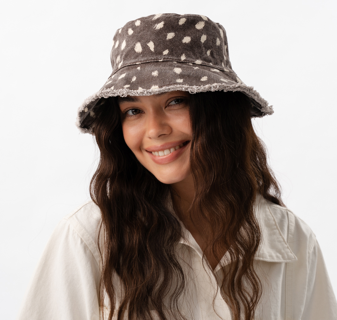 Панама Мармалато, цвет коричневый-молочный #1