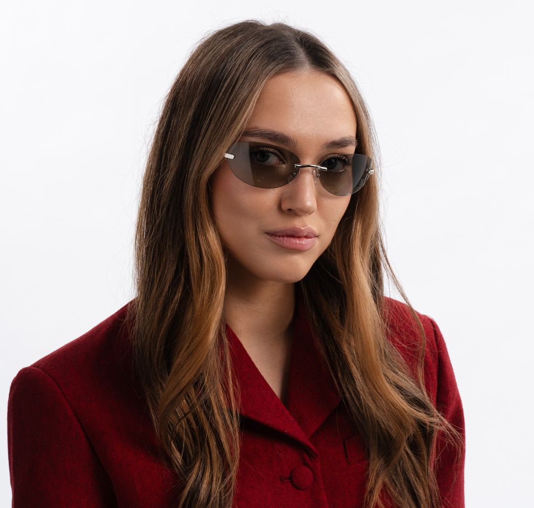 Очки с чехлом Мармалато, цвет Прозрачный-серебро #2