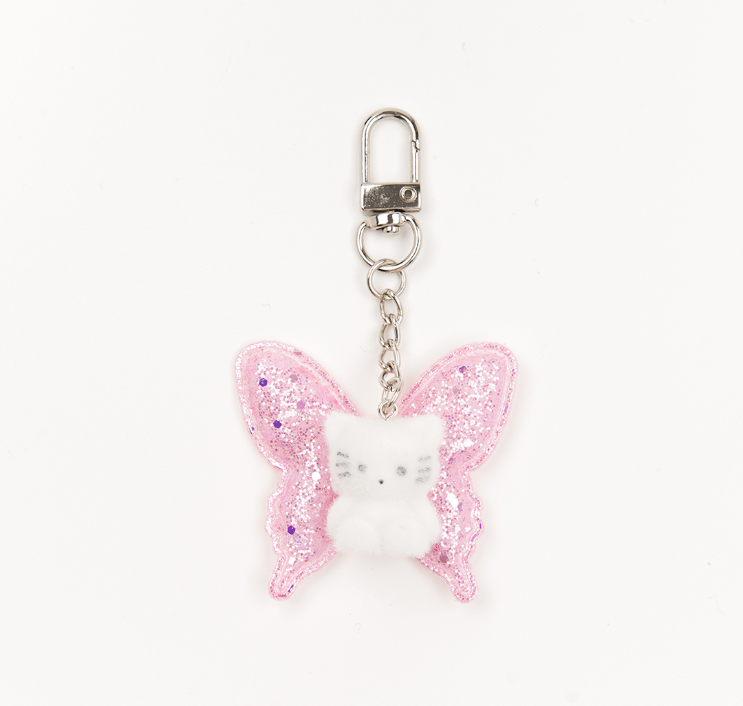 Брелок Мармалато, цвет белый-розовый-серебро #1