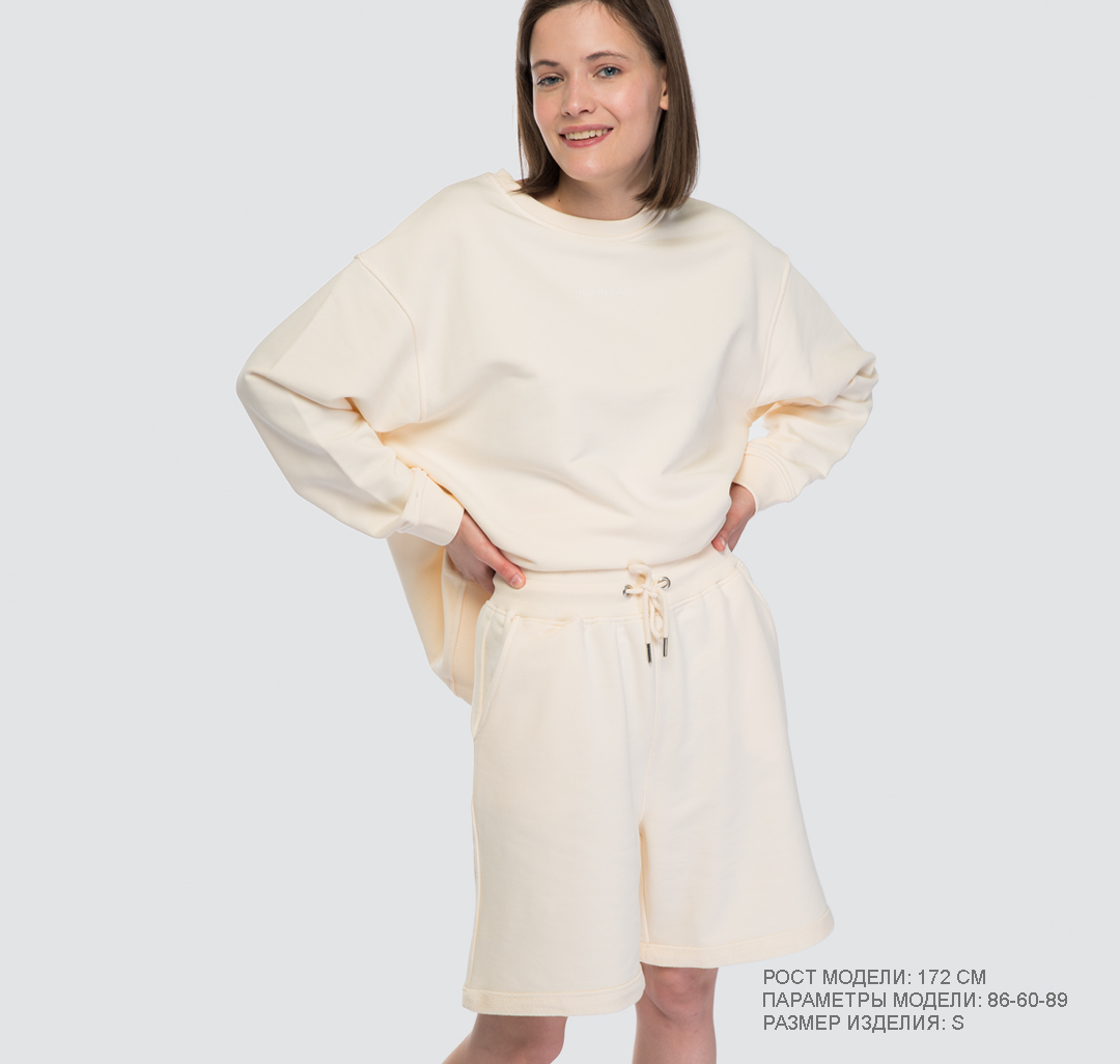 Женские шорты свободного кроя Мармалато, цвет Молочный #1