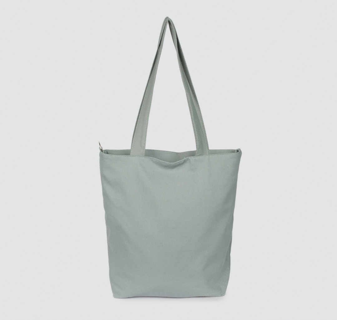 Текстильная женская сумка-шоппер Мармалато, цвет Шалфей-серебро #5