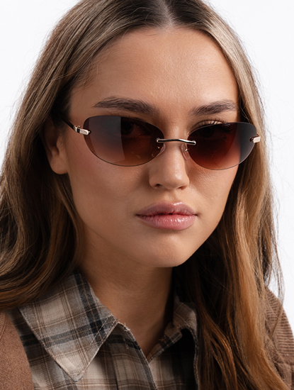 Очки солнцезащитные коричневые