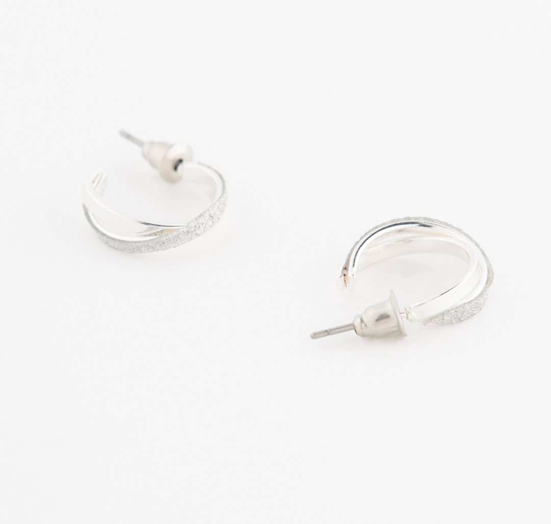 Серьги Мармалато, цвет белое серебро-прозрачный #2