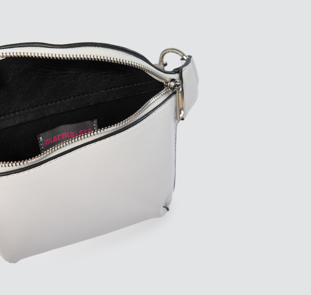 Женская поясная кожаная сумка Мармалато, цвет Белый #2