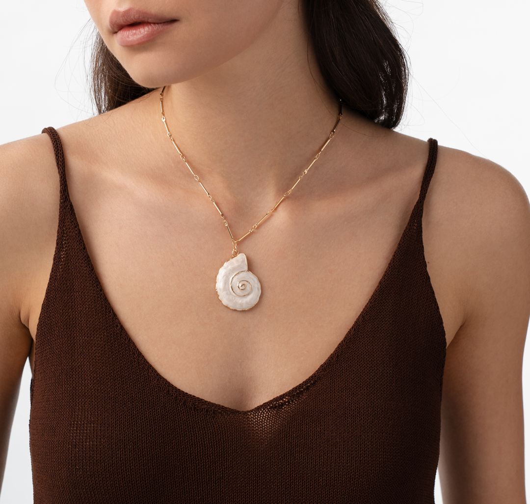 Колье Мармалато, цвет золото-бежевый #1