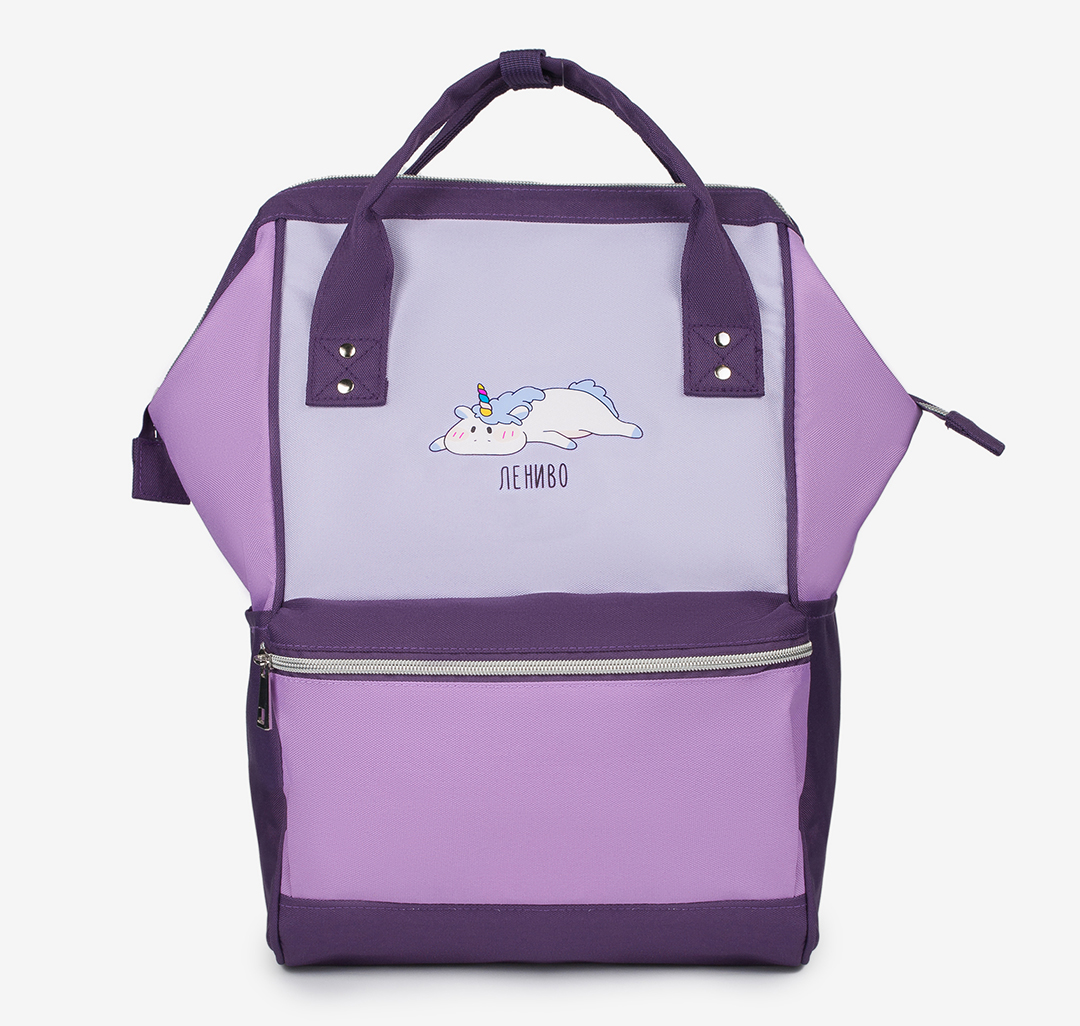 Текстильный женский рюкзак Мармалато, цвет Фиолетовый-лавандовый-мультиколор #1