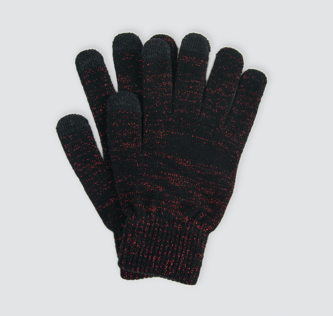 Перчатки Мармалато, цвет Черный-винный #1