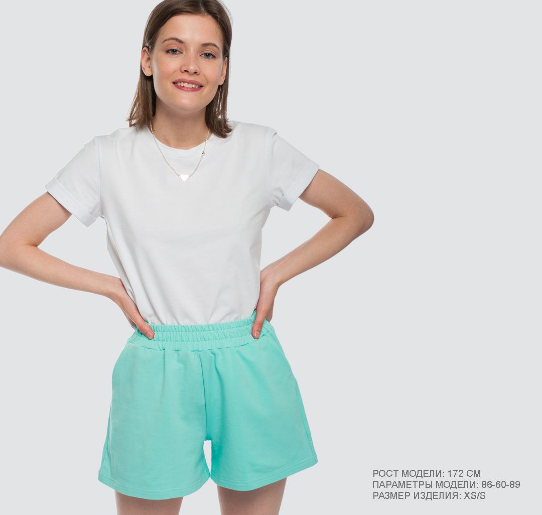 Женские шорты свободного кроя Мармалато, цвет Мятный #1