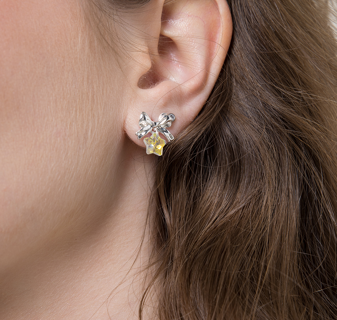 Серьги Мармалато, цвет белое серебро-мультиколор #4