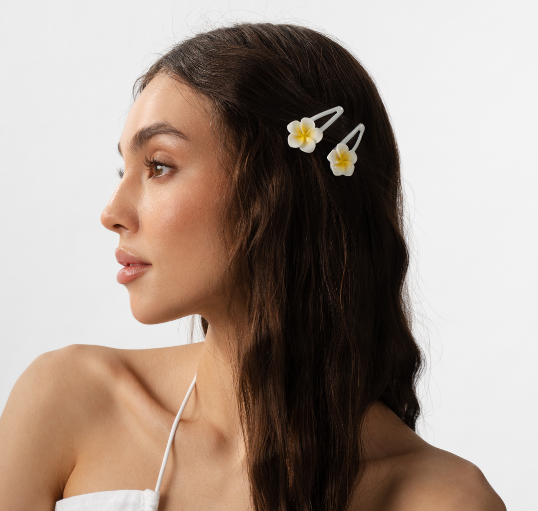 Набор зажимов (2 шт) Мармалато, цвет белый-желтый #1