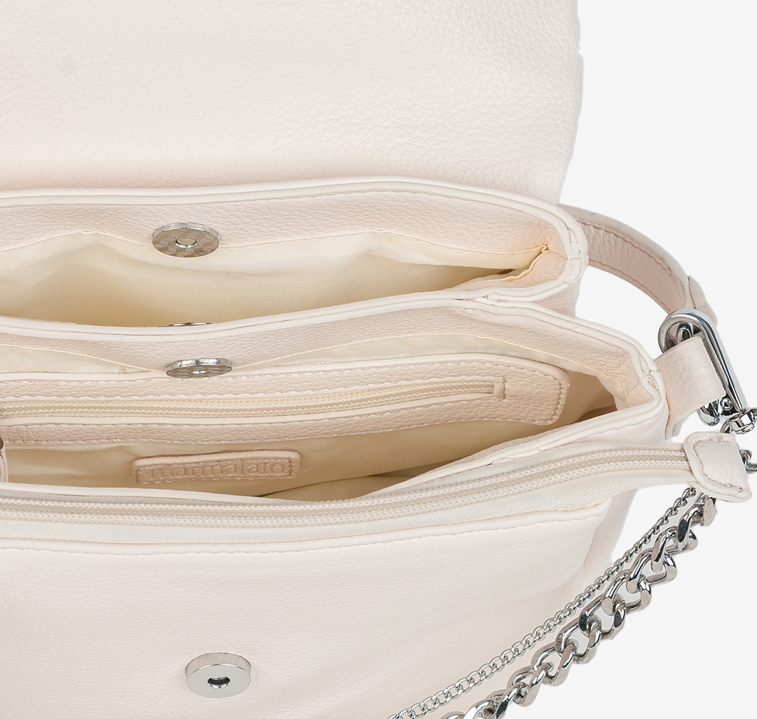 Женская сумка со съемной цепочкой Мармалато, цвет Кремовый #2
