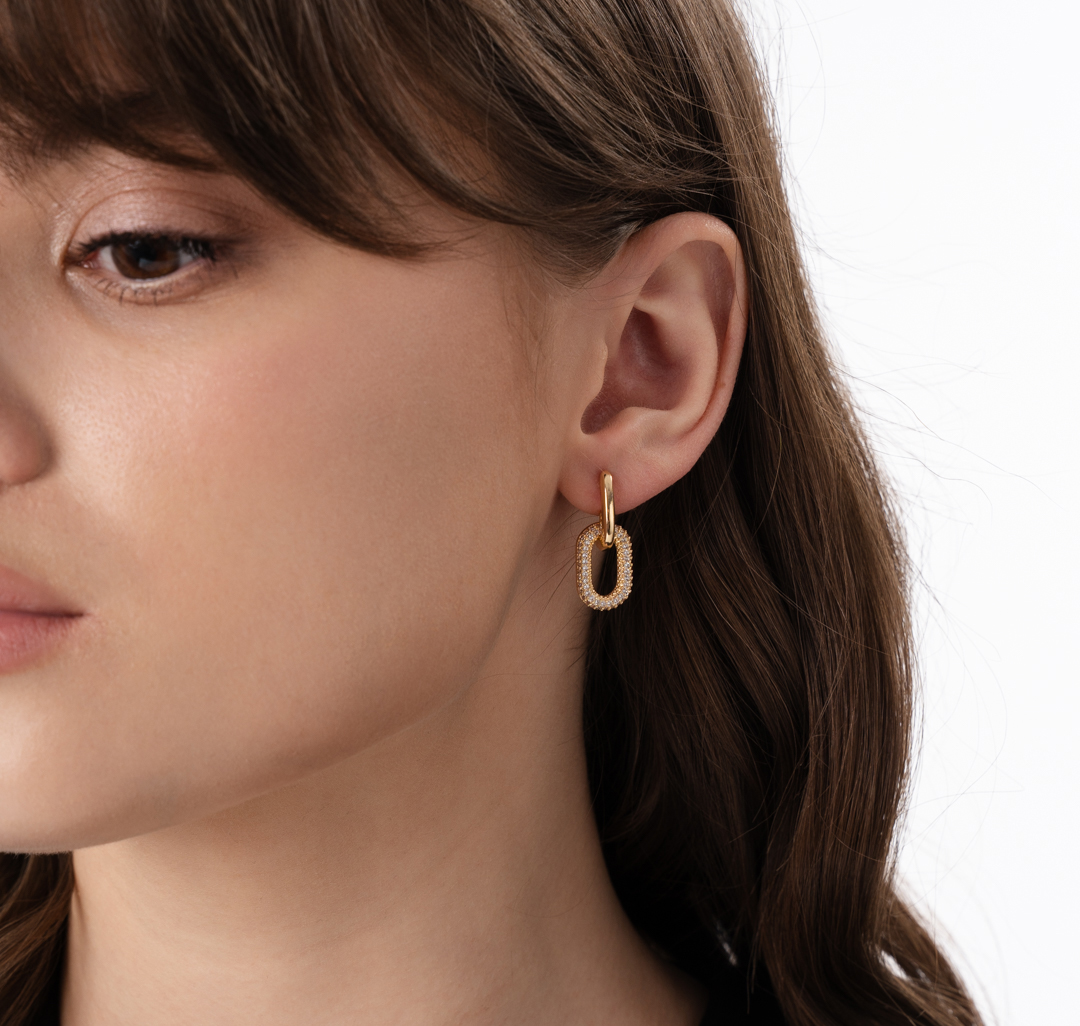 Серьги Мармалато, цвет Золото-прозрачный #4