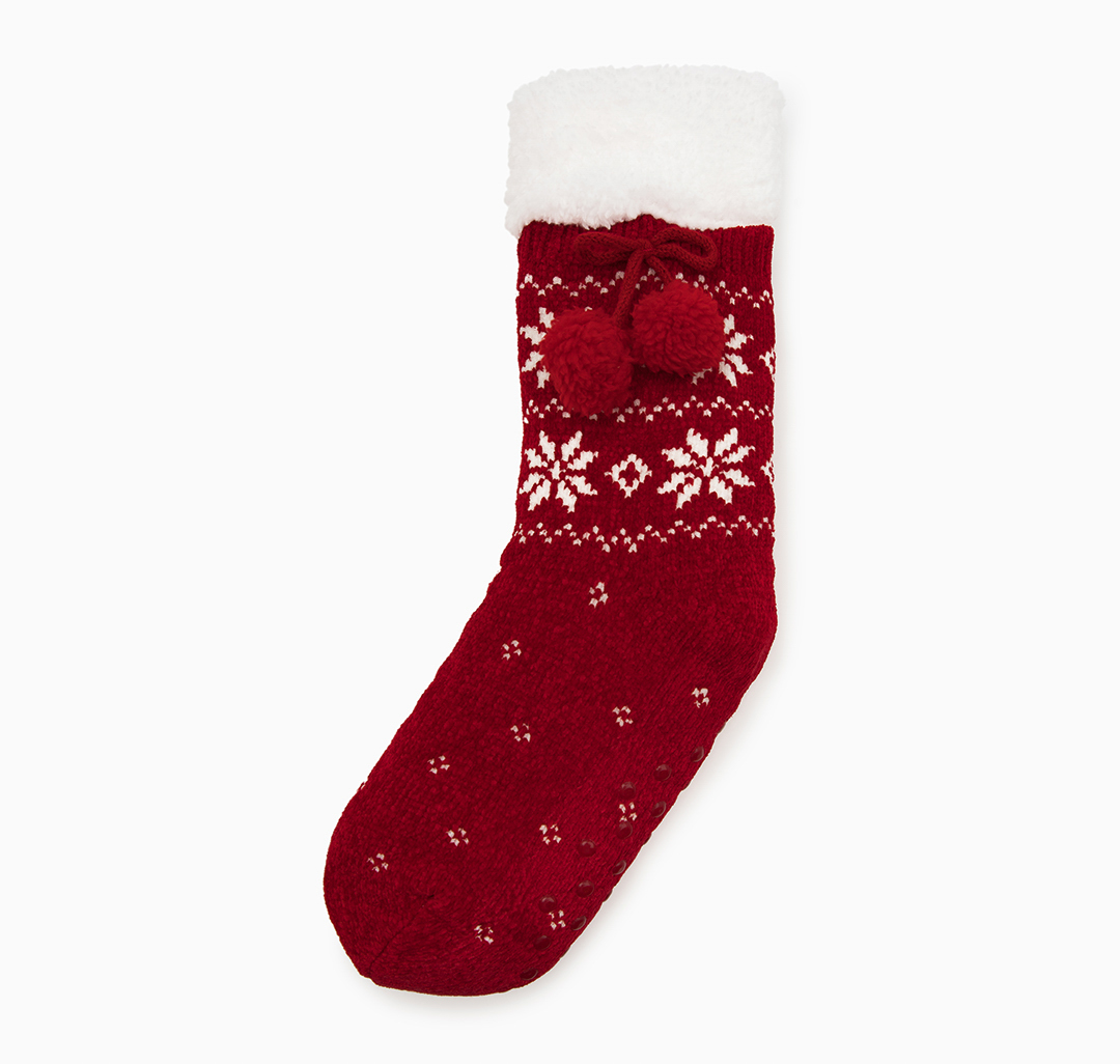 Носки (1 пара) Мармалато, цвет Красный-белый #1