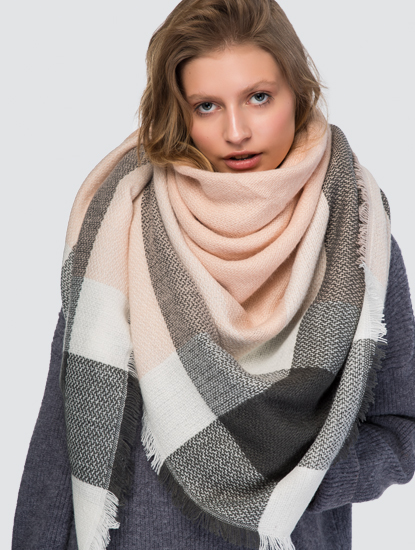 Пудровый-белый-серый