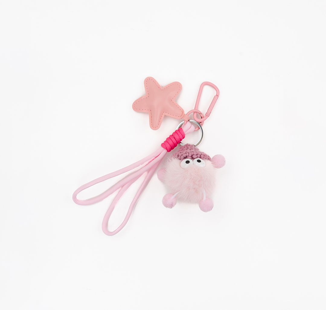 Брелок Мармалато, цвет розовый-серебро-белый #1