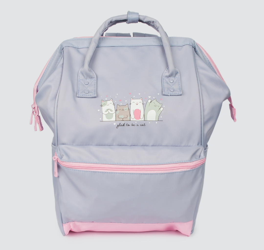 Текстильный женский рюкзак Мармалато, цвет Лавандовый-розовый-мультиколор #1