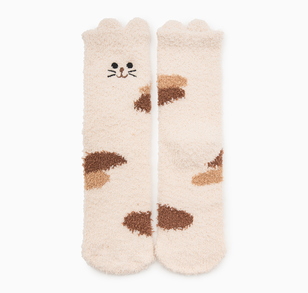 Носки (1 пара) Мармалато, цвет Молочный-коричневый-бежевый #1
