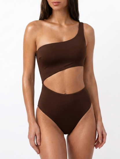 Купальник сплошной с мягкой чашкой